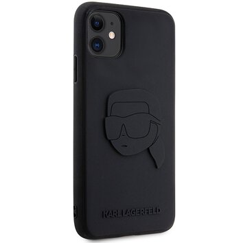 Karl Lagerfeld nakładka do iPhone 11 KLHCN613DRKNK czarna 3D Rubber Case Karl Head