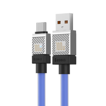 Baseus kabel CoolPlay USB - USB-C 1m 100W niebieski