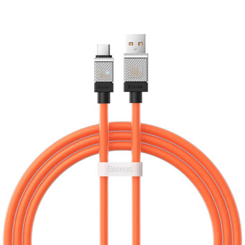 Baseus kabel CoolPlay USB - USB-C 1m 100W pomarańczowy