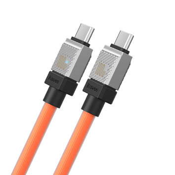 Baseus kabel CoolPlay USB-C - USB-C 1m 100W pomarańczowy