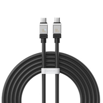 Baseus kabel CoolPlay USB-C - USB-C 2m 100W czarny