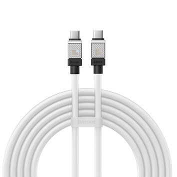 Baseus kabel CoolPlay USB-C - USB-C 2m 100W biały