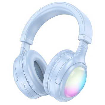 HOCO suchawki bezprzewodowe bluetooth nagowne W48 niebieskie