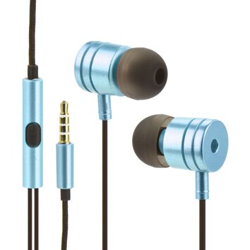 Zestaw słuchawkowy / słuchawki Stereo  box MI metal niebieski (Jack 3,5mm)