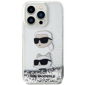 Karl Lagerfeld nakładka do iPhone 14 Pro Max 6,7" KLHCP14XLDHKCNS biała HC Liquid Glitter KC
