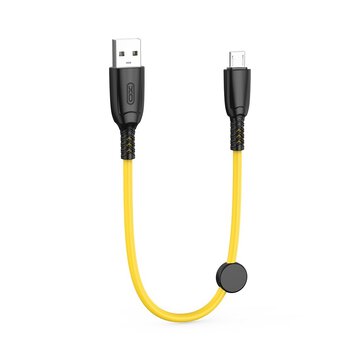 XO kabel NB247 USB - microUSB 0,25 m 6A żółty