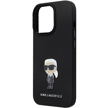 Karl Lagerfeld nakładka do iPhone 13 Pro Max 6,7" KLHCP13XSMHKNPK czarna HC Silicone Ikonik Metal Pin