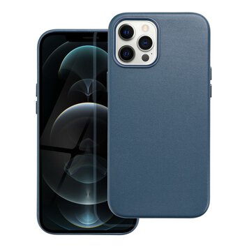 Leather Mag Cover kompatybilne z MagSafe do IPHONE 12 PRO MAX niebieski