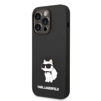 Karl Lagerfeld nakładka do iPhone 14 Pro Max 6,7" KLHCP14XSNCHBCK czarna hardcase Silicone Choupette