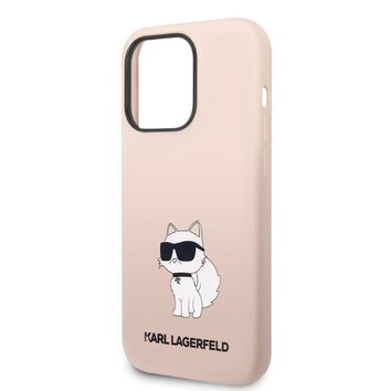 Karl Lagerfeld nakładka do iPhone 14 Pro Max 6,7" KLHCP14XSNCHBCP różowa hardcase Silicone Choupette