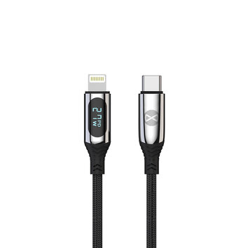 Forever kabel LCD USB-C - Lightning 1,0 m 27W czarny