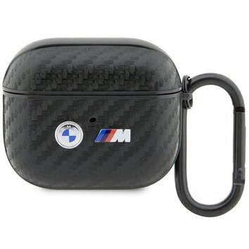 BMW etui do AirPods 3 BMA3WMPUCA2 czarne PU Carbon Double Metal Logo