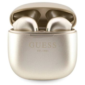 Guess słuchawki bluetooth TWS + stacja dokująca GUTWST26PSD złote Classic EST Logo