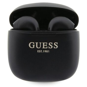Guess słuchawki bluetooth TWS + stacja dokująca GUTWST26PSK czarne Classic EST Logo