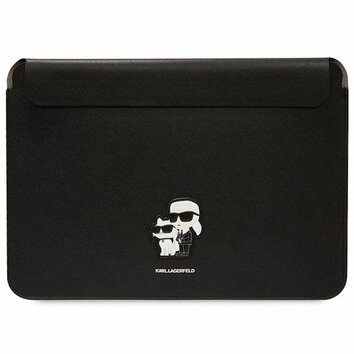 Karl Lagerfeld torba na laptopa 14" KLCS14SAKCPMK czarna Saffiano Karl&Choupette