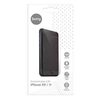 Setty szkło hartowane 2,5 D do iPhone XR / 11
