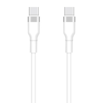 Setty kabel USB-C - USB-C 1m 3A KSC-C-130 biały
