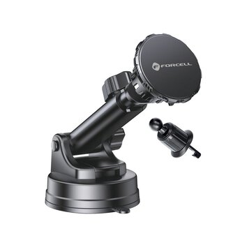 FORCELL F-Grip Excelence uchwyt samochodowy do szyby/deski/kratki magnetyczny czarny