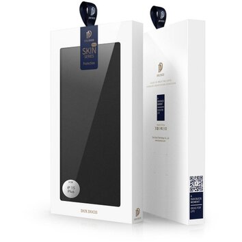 DUX DUCIS Skin Pro - futerał z klapką do Apple iPhone 15 Plus czarny