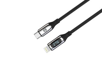 Forever kabel LCD USB-C - Lightning 1,0 m 27W czarny