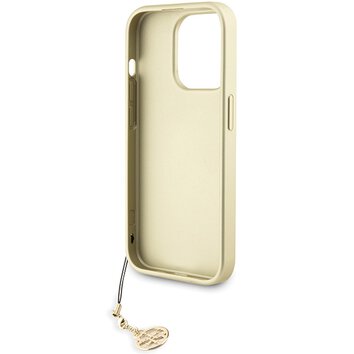 Guess nakładka do 15 Pro 6.1" GUHCP15LGF4GGR szara hardcase 4G Charms Collection