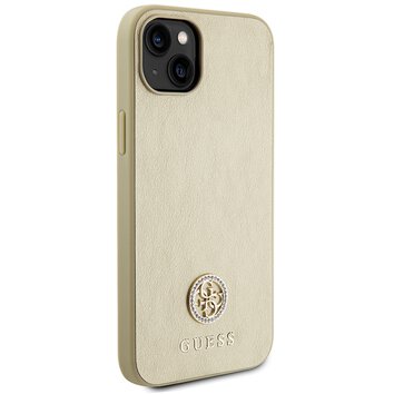 Guess nakładka do iPhone 15 Plus 6.7GUHCP15MPS4DGPD złota hardcase Strass Metal Logo