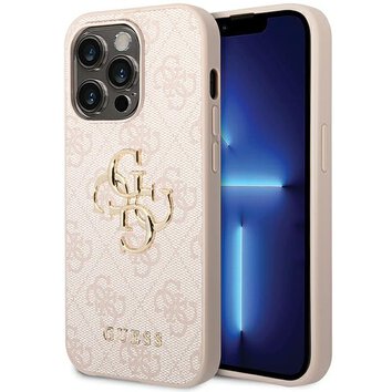 Guess nakładka do iPhone 15 Pro Max 6.7" GUHCP15X4GMGPI różowa hardcase 4G Big Metal Logo