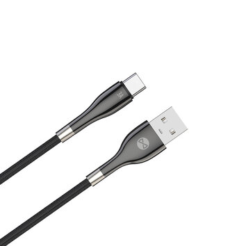 Forever kabel Sleek USB - USB-C 1,0 m 3A czarny