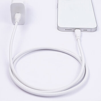 Maxlife kabel MFi MXUC-10 USB-C - Lightning 1,0 m 27W biały