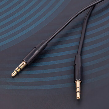 Maxlife kabel audio jack 3,5 mm - jack 3,5 mm 1m czarny
