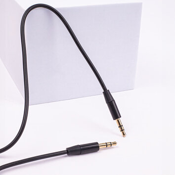 Maxlife kabel audio jack 3,5 mm - jack 3,5 mm 1m czarny