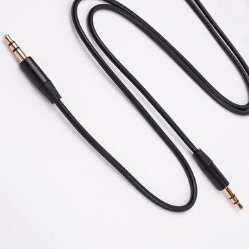 Maxlife kabel audio jack 3,5 mm - jack 3,5 mm 1m czarny