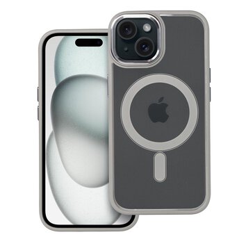 Futera Color Edge Mag Cover kompatybilny z MagSafe do IPHONE 15 tytanowy szary