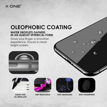 Szkło hartowane X-ONE Full Cover Extra Strong Matowe - do iPhone 12 mini (full glue) czarny