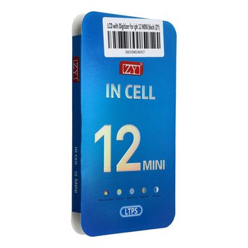 Wywietlacz do iPhone 12 Mini z ekranem dotykowym czarnym (ZY-LTPS)
