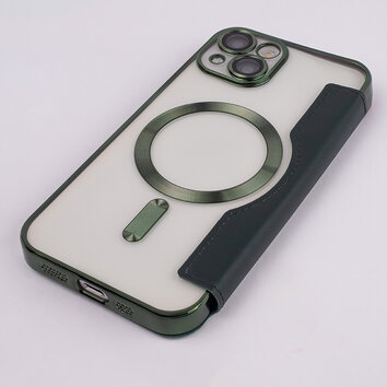 Etui Smart Chrome Mag do iPhone 14 Plus 6,7" zielony