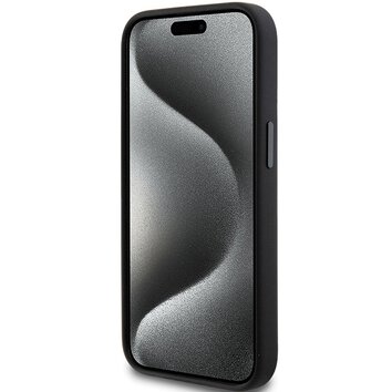 Karl Lagerfeld nakładka do iPhone 15 6,1" KLHCP15SSMHCNPK czarna HC SILICONE C METAL PIN