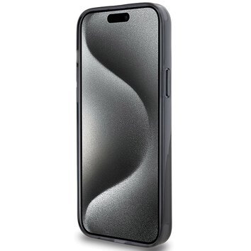 Karl Lagerfeld nakładka do iPhone 15 Plus 6,7" KLHMP15MHMRSKHK czarna HC MAGSAFE RINGSTAND KH