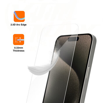 Vmax szkło hartowane 2,5D Normal Clear Glass do iPhone 15 Plus 6,7"
