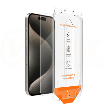 Vmax szkło hartowane easy install 2,5D Normal Glass do iPhone 15 Pro Max 6,7"