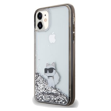 Karl Lagerfeld nakładka do iPhone 11 KLHCN61LKCNSK transparentna HC LIQ. GLITTER C