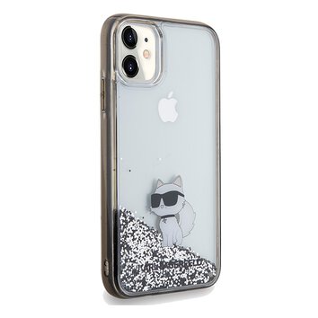 Karl Lagerfeld nakładka do iPhone 11 KLHCN61LKCNSK transparentna HC LIQ. GLITTER C