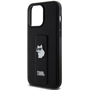Karl Lagerfeld nakładka do iPhone 13 Pro Max 6,7" KLHCP13XGSACHPK HC GRIPSTAND SAFFIANO CHOUPETTE PINS czarna