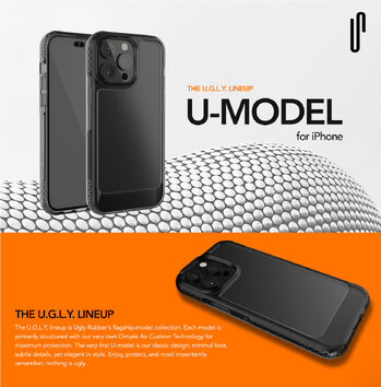 Ugly Rubber nakładka UMODEL do iPhone 15 Pro 6,1" clear