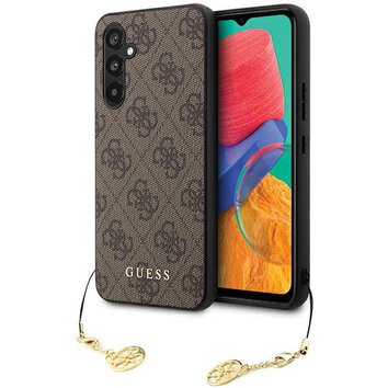 Guess nakładka do Samsung Galaxy S23 FE GUHCS23FEGF4GBR brązowa HC PU 4G CHARM
