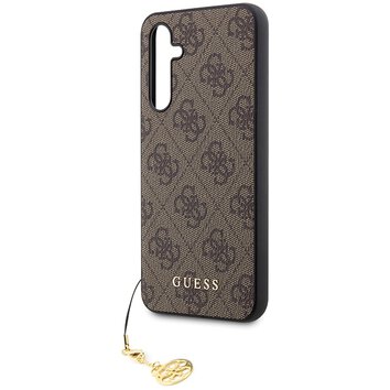 Guess nakładka do Samsung Galaxy S23 FE GUHCS23FEGF4GBR brązowa HC PU 4G CHARM