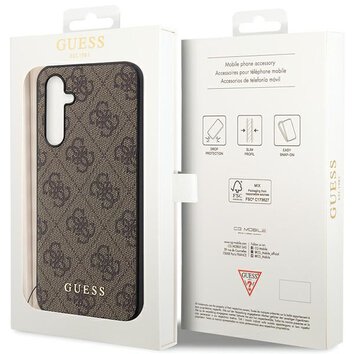 Guess nakładka do Samsung Galaxy S23 FE GUHCS23FEGF4GBR brązowa HC PU 4G CHARM