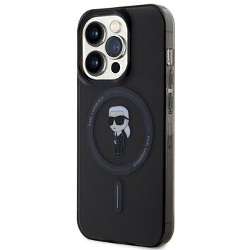 Karl Lagerfeld nakładka do iPhone 15 Pro Max 6,7" KLHMP15XHFCKNOK czarna HC MAGSAFE IML IKONIK