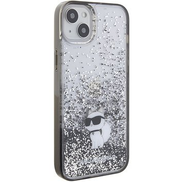 Karl Lagerfeld nakładka do iPhone 15 Plus 6,7" KLHCP15MLKCNSK transparentna HC LIQ. GLITTER C
