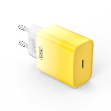 XO ładowarka sieciowa CE18 PD 30W 1x USB-C żółto-biała